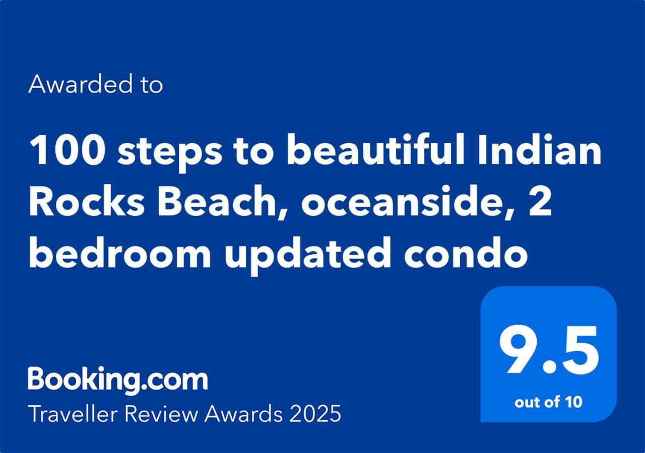 100 Steps To Beautiful Indian Rocks Beach, Oceanside, 2 Bedroom Updated Condo クリアウォーター・ビーチ エクステリア 写真